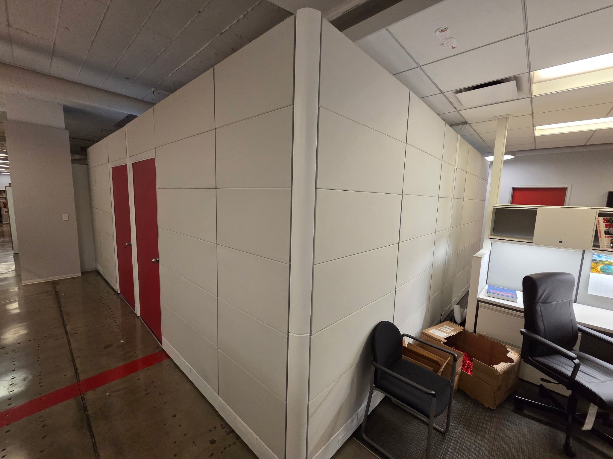 Ethospace Private Offices 94” tall in Any color fabric or door