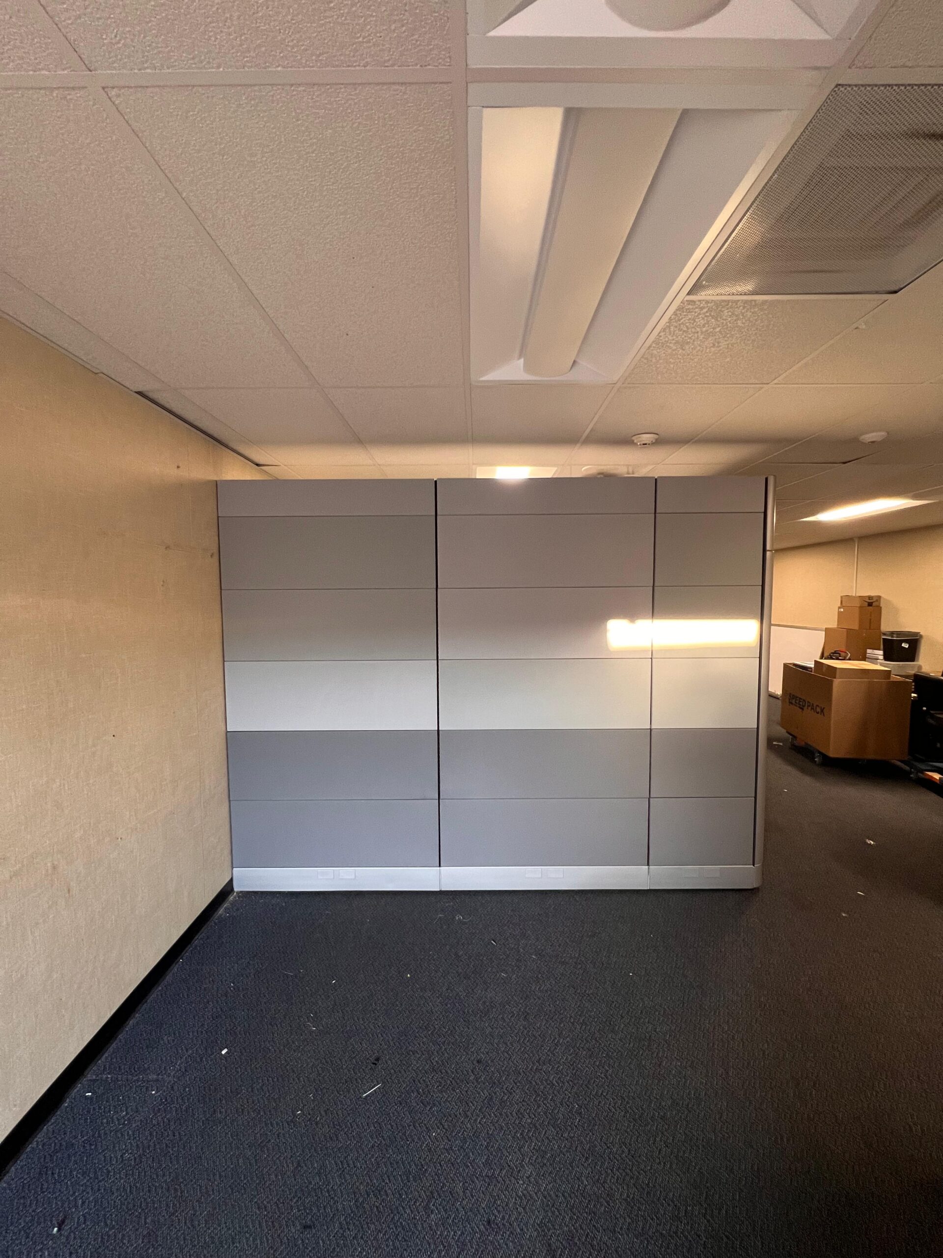 Ethospace Private Offices 94” tall in White and Gray