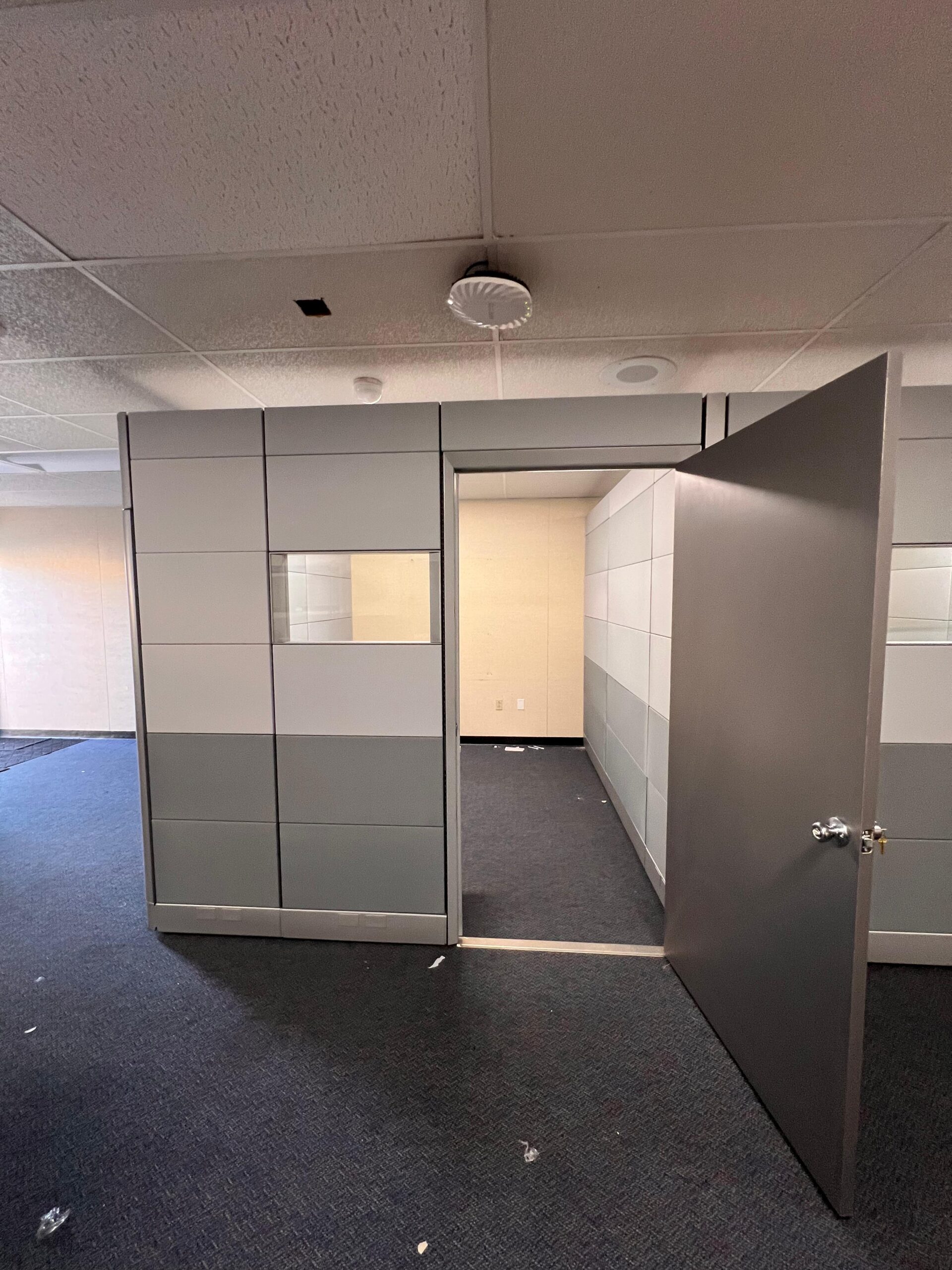 Ethospace Private Offices 94” tall in White and Gray