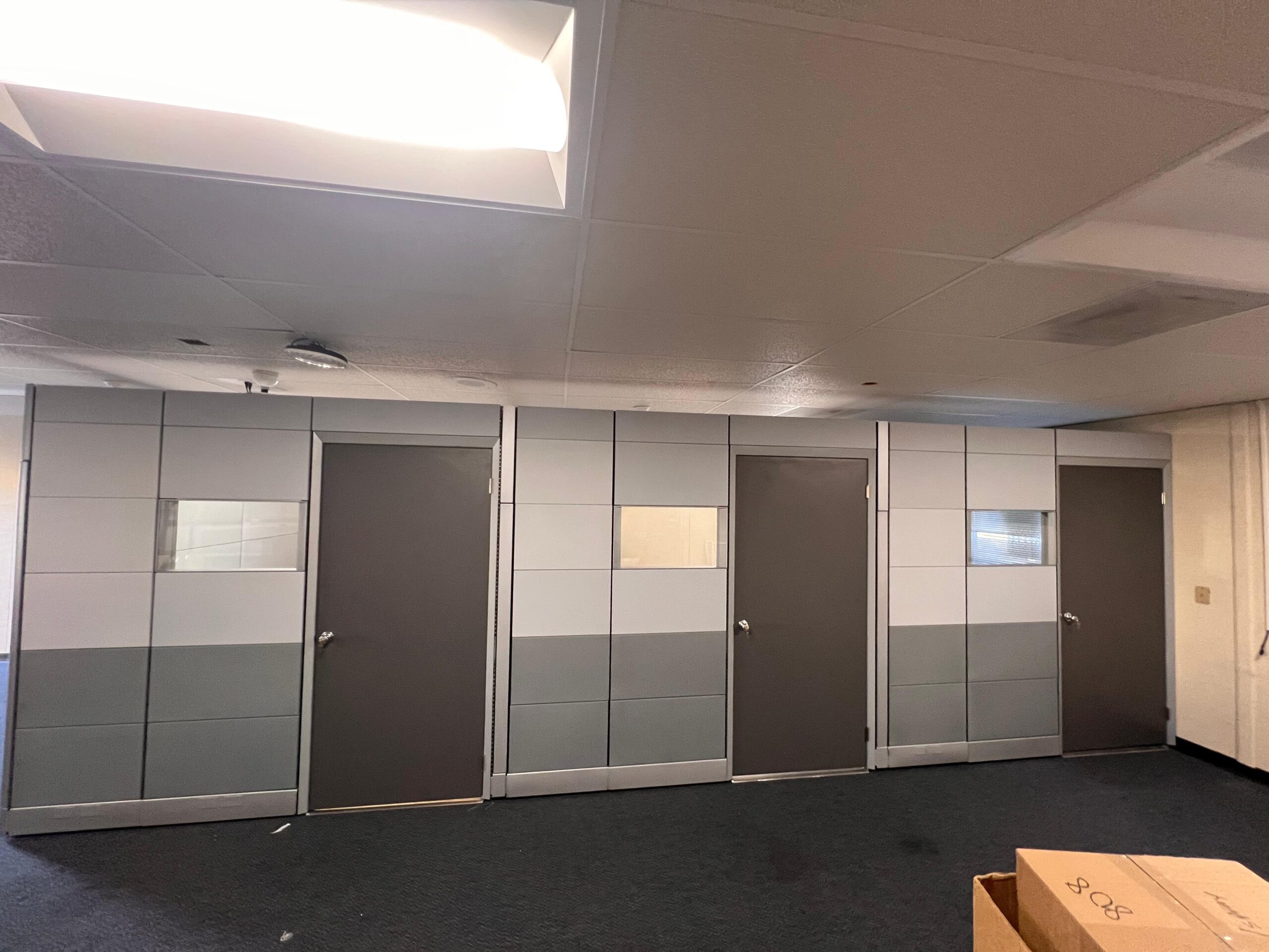 Ethospace Private Offices 94” tall in White and Gray