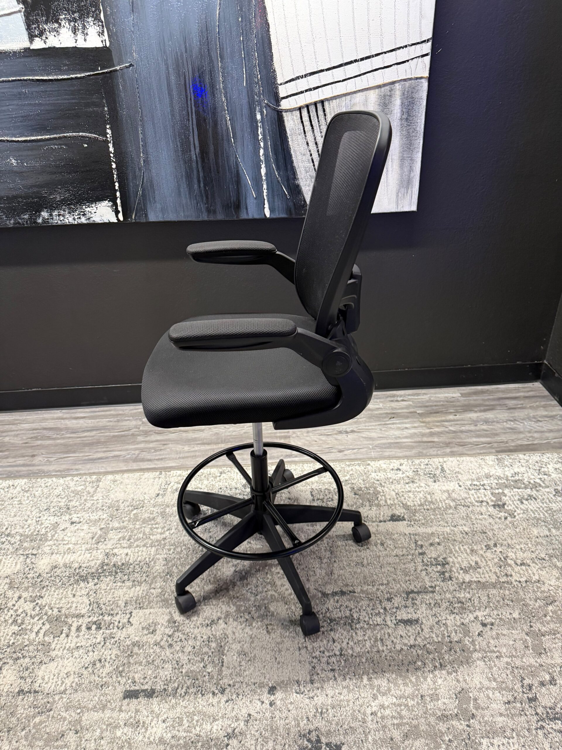 OFS Black Bar Stool