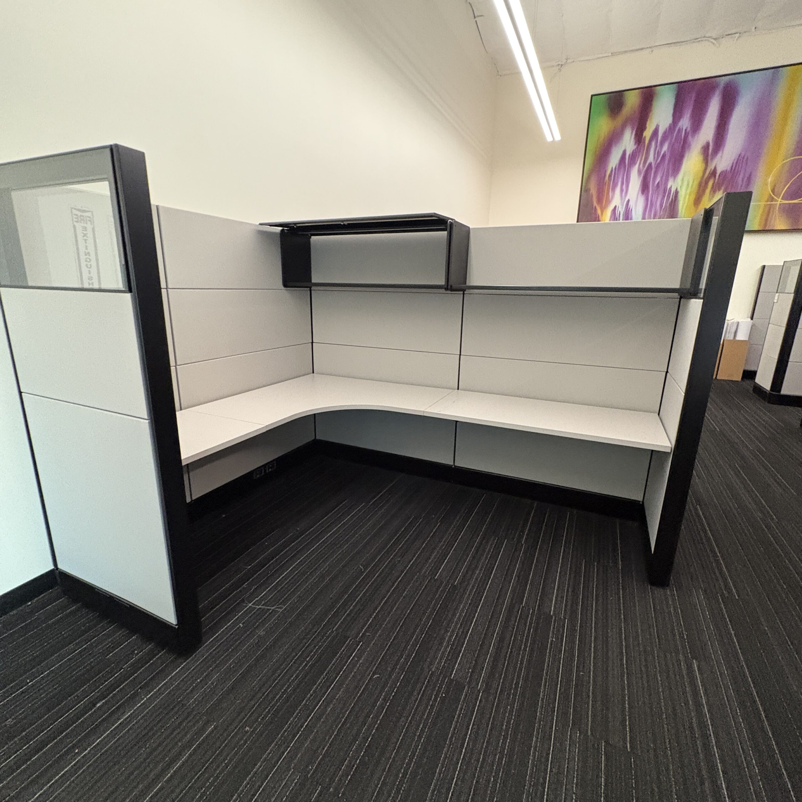 Herman Miller Ethospace 6’x8’x70” Loaded Glass Wing W/Overhead
