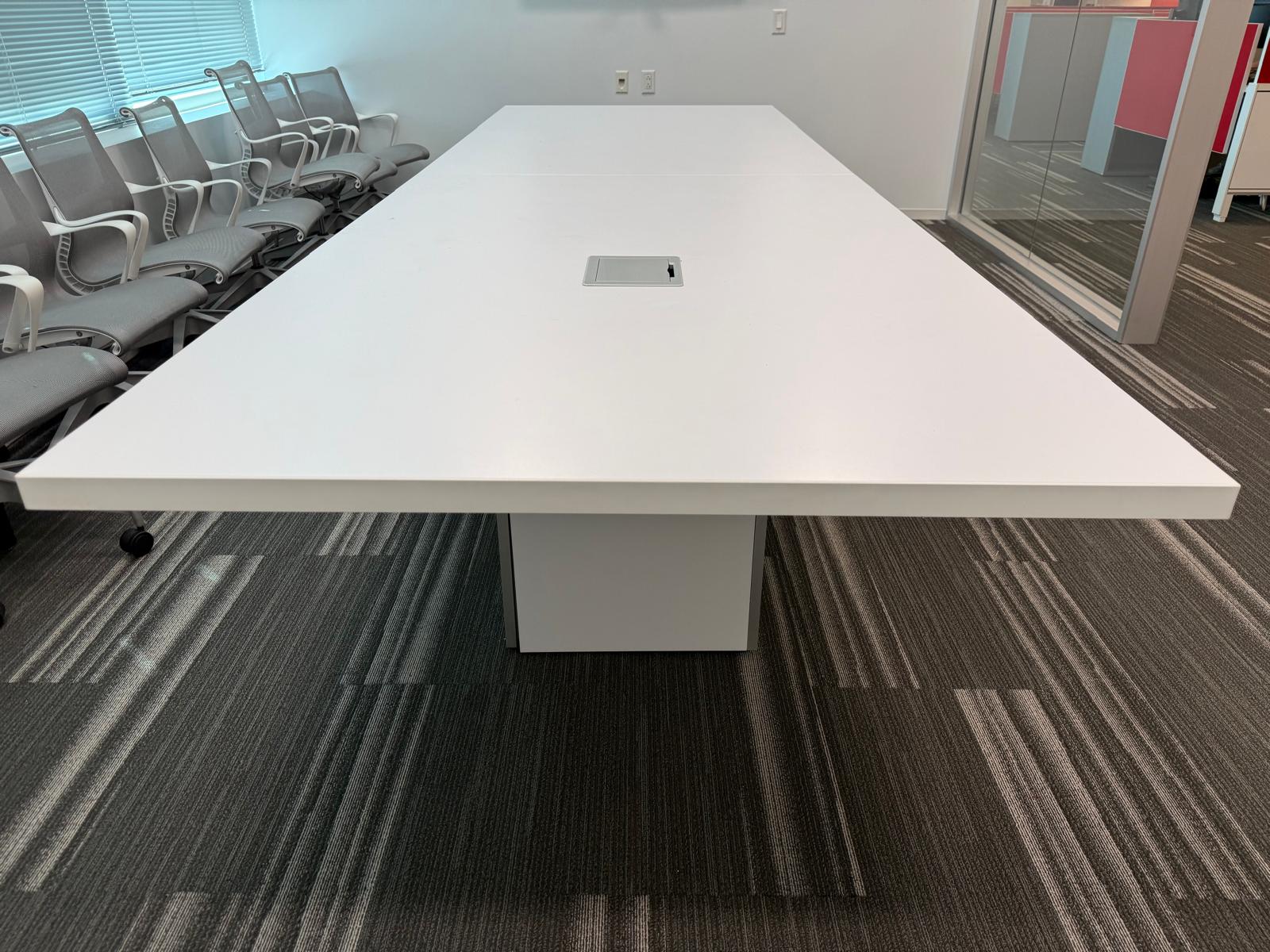 12'x4' Teknion Smart Powered Conference Table