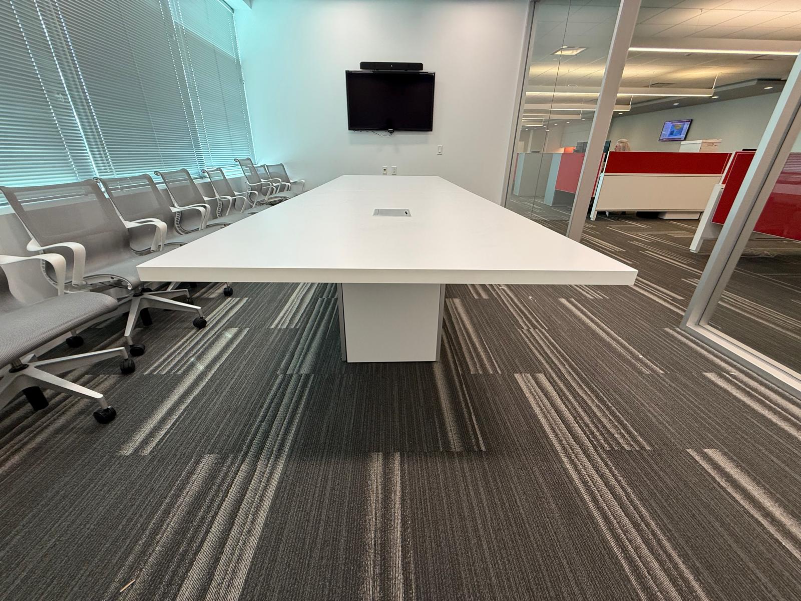 12'x4' Teknion Smart Powered Conference Table