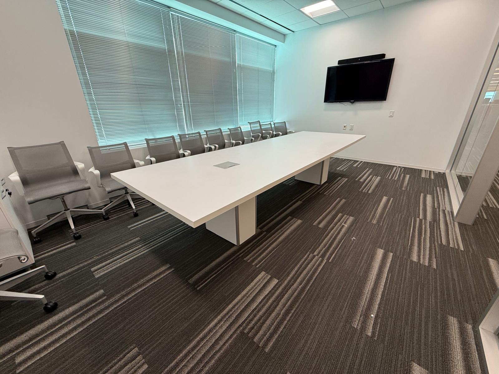 12'x4' Teknion Smart Powered Conference Table