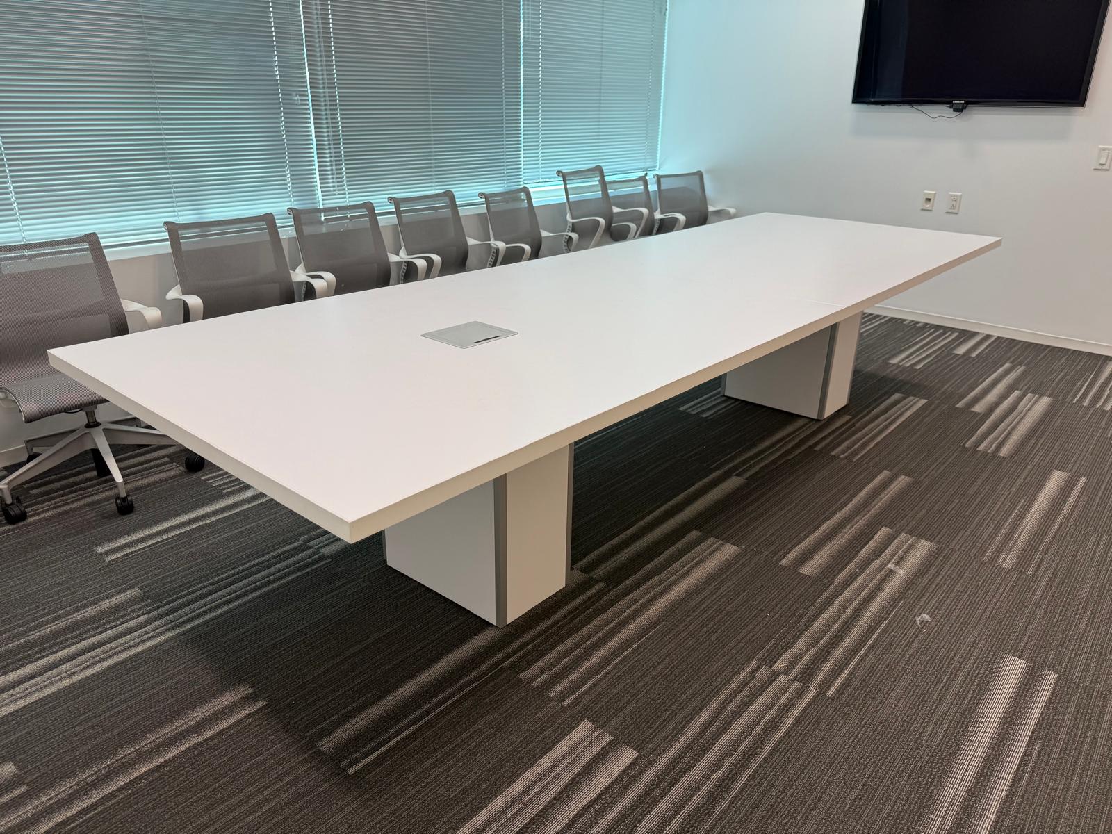 12'x4' Teknion Smart Powered Conference Table