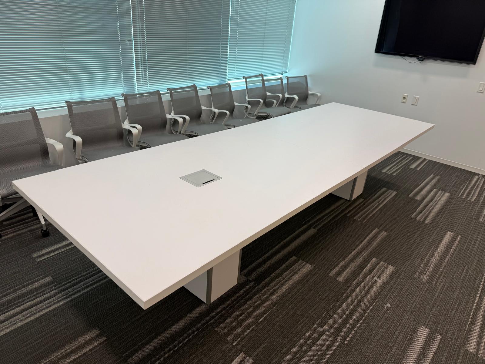 12'x4' Teknion Smart Powered Conference Table