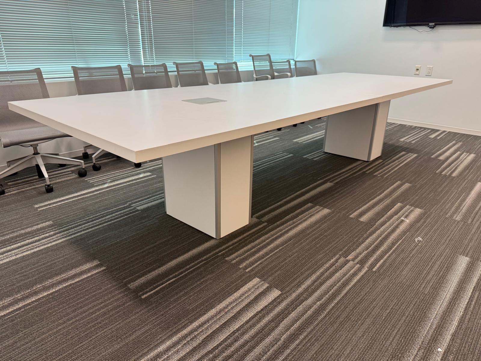 12'x4' Teknion Smart Powered Conference Table
