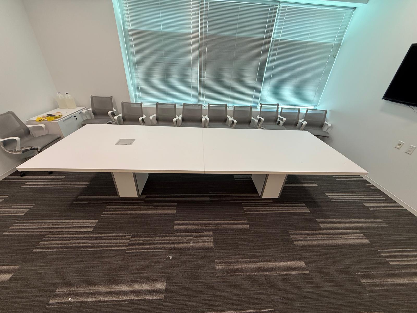 12'x4' Teknion Smart Powered Conference Table