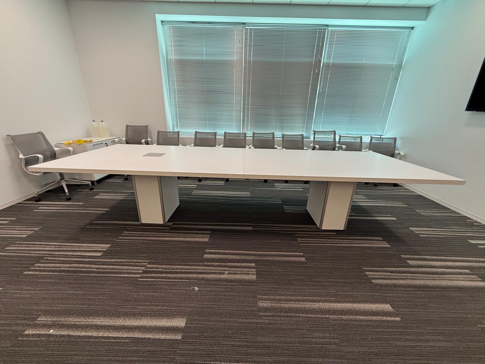 12'x4' Teknion Smart Powered Conference Table