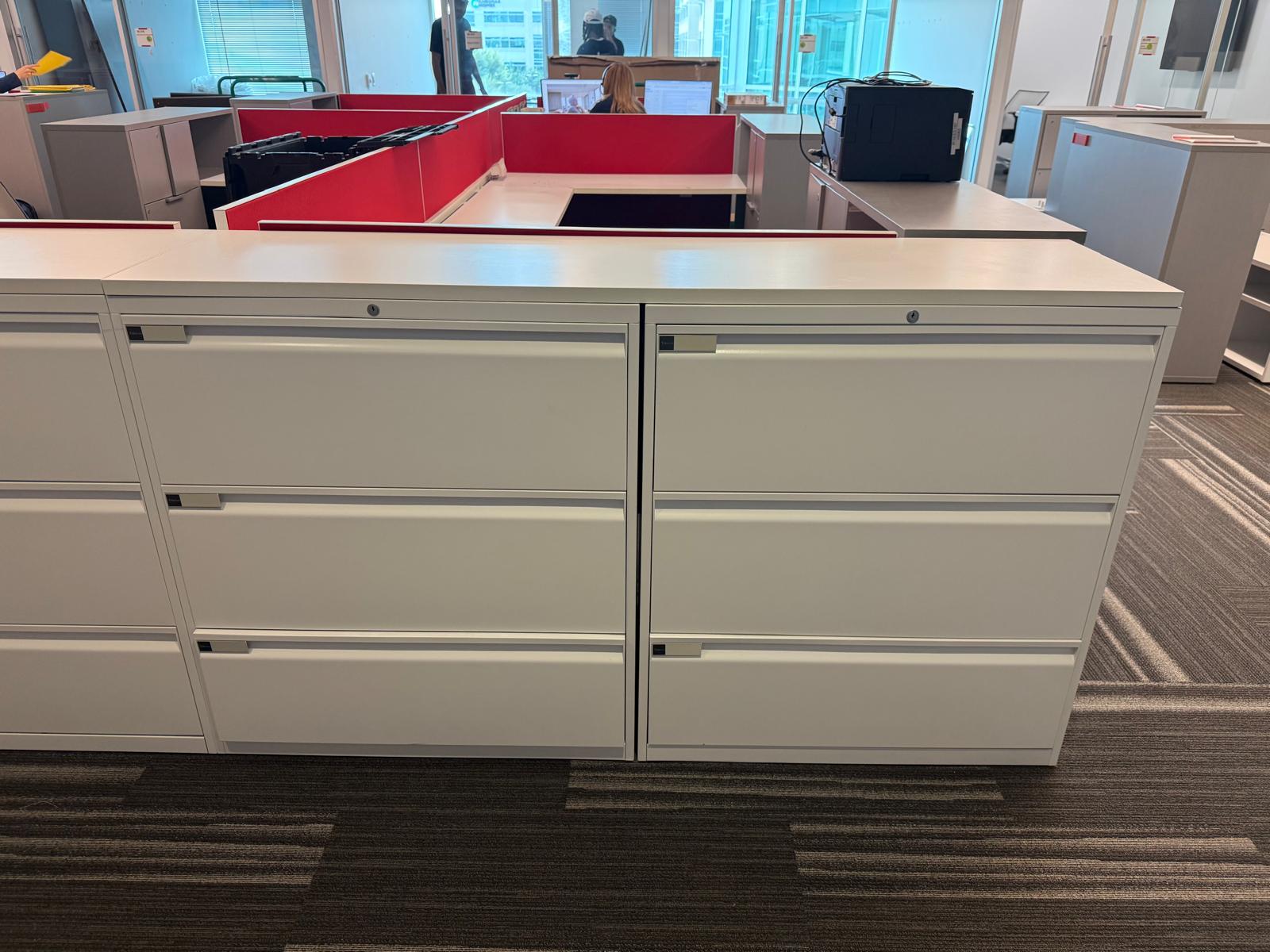 White 3-Drawer Lateral Filing Cabinet