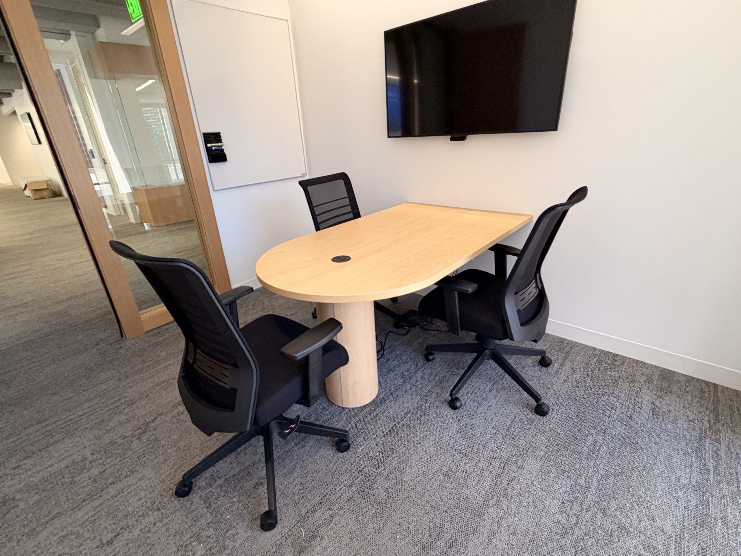 Steelcase Bullet Shape Powered Collaboration Table Any Finish or Size