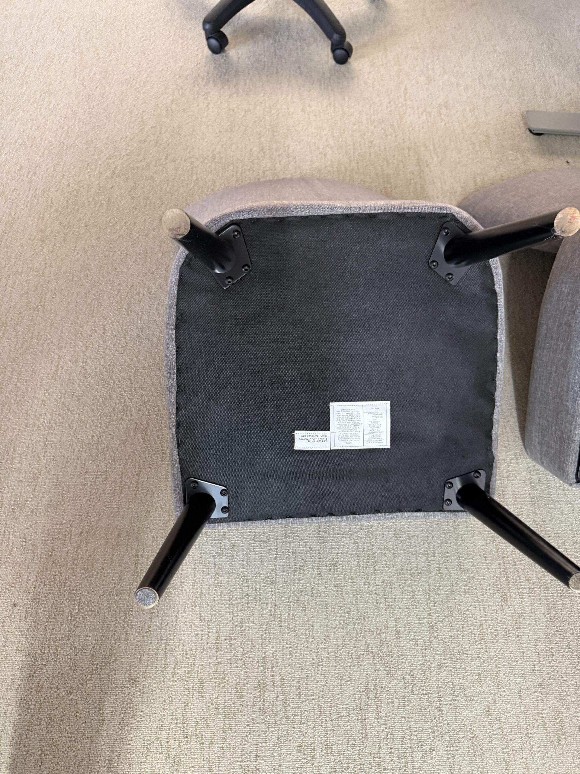Gold Sparrow Grey Guest Chairs