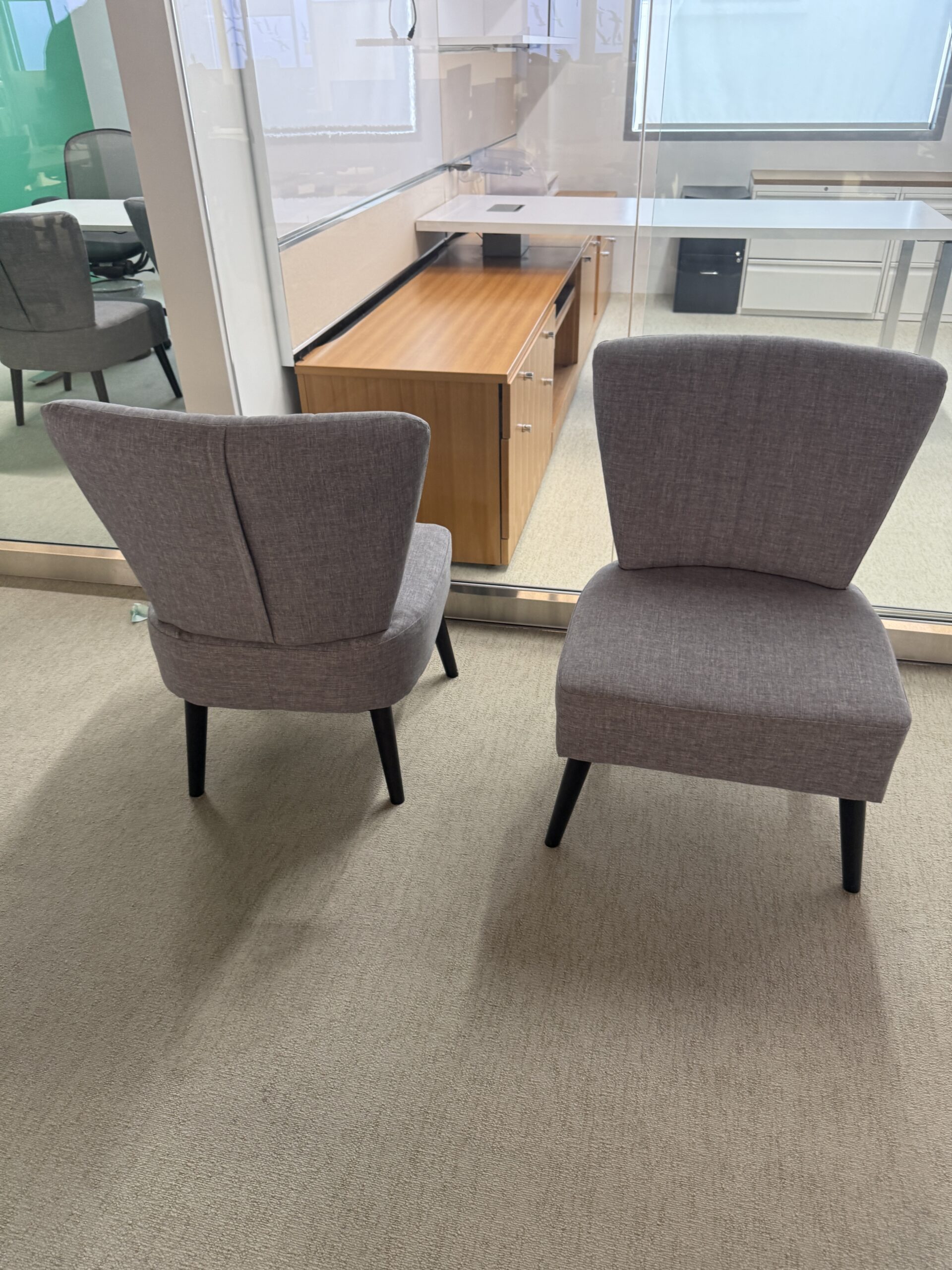 Gold Sparrow Grey Guest Chairs