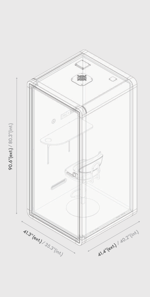 Juvivo F-5 Privacy Pod in White or Black