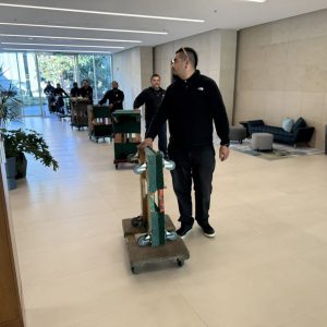 Professional installation services at Cube World USA for playground equipment.