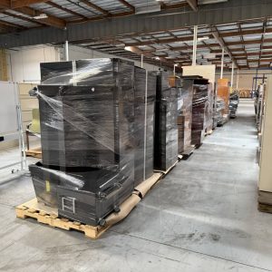 Equipment for office relocation and decommissioning at Cube World USA.