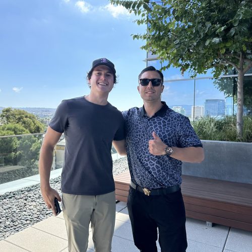 Commercial brokers and partners at Cube World USA on a sunny day.