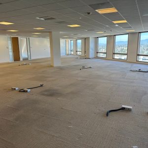 Office space with installation equipment for Cube World USA.